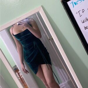 Velvet emerald dress